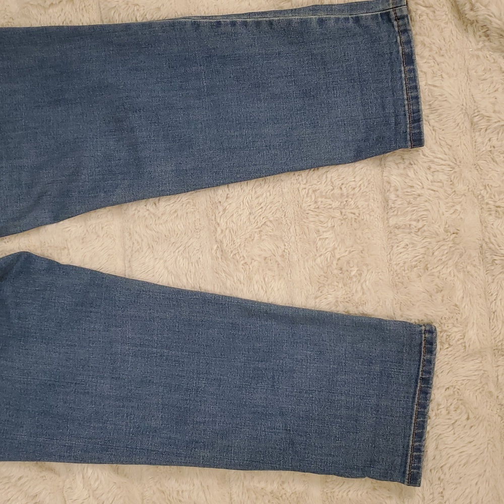 J. Jill Denim Boyfriend Straight Leg Ankle Jeans 14P - Picture 7 of 10